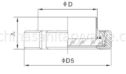 DIN Sanitary sight glasses union type